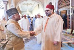 Image du Maroc Professionnelle de   Sa Majesté le Roi Mohammed VI, Amir Al Mouminine, que Dieu L'assiste, préside la deuxième causerie religieuse du mois sacré de Ramadan 1440", le 14 Mai 2019 (Photo/ SPPR) via Jalilbounhar.com 